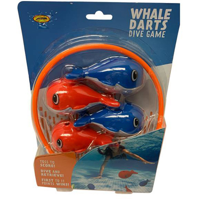 Water Sports 88104-5 Dive Set Assorted Plastic Whale Darts Assorted