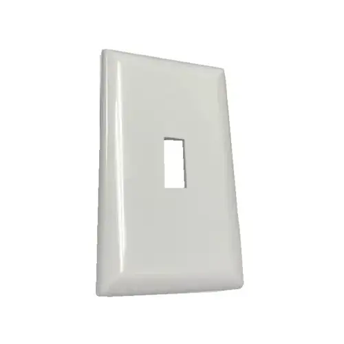 US Hardware E-161C RV One Gang Plate Single  White