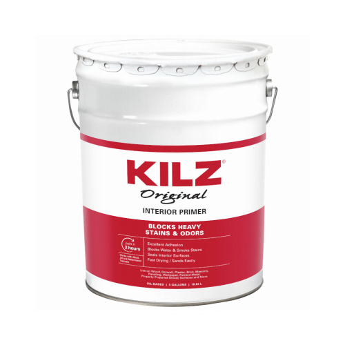 KILZ 10030 Oil Primer Original White Flat Oil-Based 5 gal White