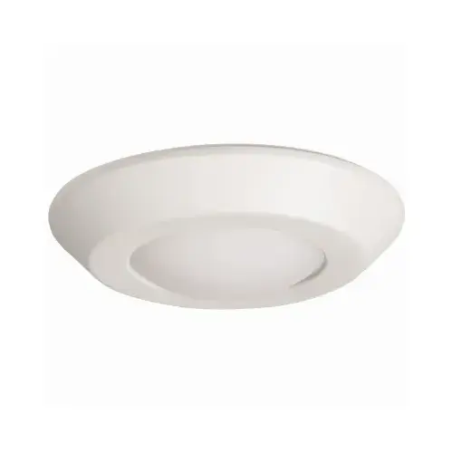 LGHT CEIL RCSD LED 600L WH 4IN Matte White