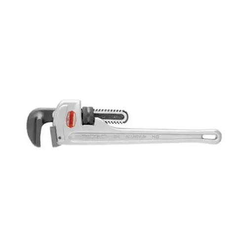 Aluminum Straight Pipe Wrench, 824, 24 in Silver