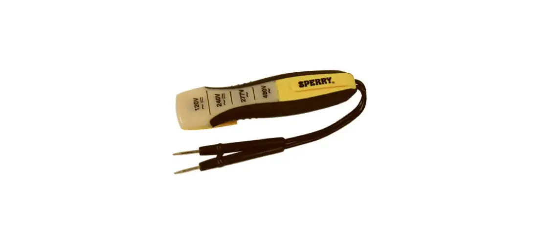 Sperry Instruments ET6204 Voltage Tester - 4 Range 80-480V AC/DC With Snap-in Leads