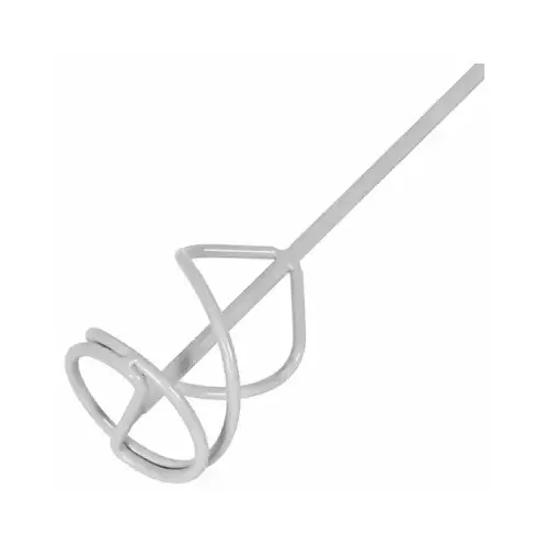 16 in. Steel Universal Thinset and Grout Mixing Paddle for Cordless and Corded Drills Silver