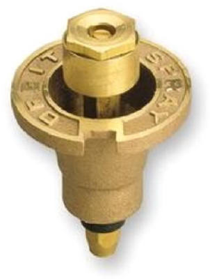 Orbit 54070 Sprinkler Head with Nozzle, 1/2 in Connection, FNPT, 12 ft, Brass Gold