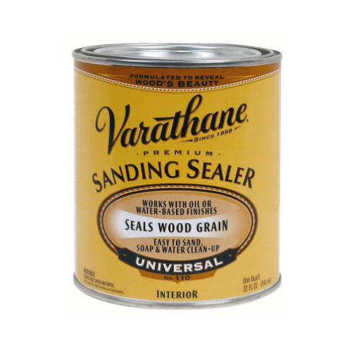 Sanding Sealer, Liquid, 1 qt, Canister Clear