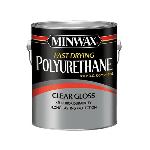 Polyurethane, Gloss, Liquid, Clear, 1 gal, Can - pack of 2