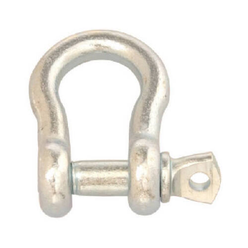 Anchor Shackle, 400 lb Working Load, Carbon Steel, Zinc