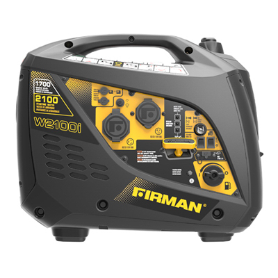 Firman W01784 Generator Whisper Series 2100 W 120 V Gasoline Inverter Black/Yellow