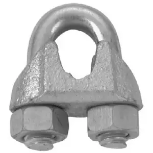 Campbell Electrogalvanized Malleable Iron Wire Rope Clip 2 in. L Campbell Electrogalvanized Malleable Iron Wire Rope Clip 2 in. L