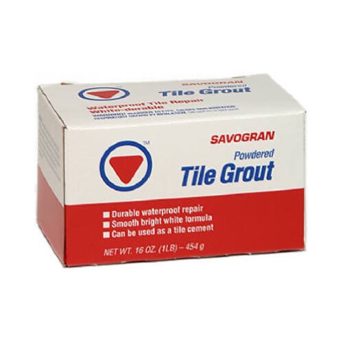 Savogran 12841 Powdered Tile Grout, Powder, White, 1 lb