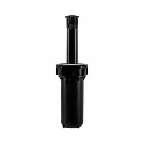 Pop-Up Spray Head, 3/4 in Connection, 3 in H Pop-Up, 10 to 15 ft, Plastic Black