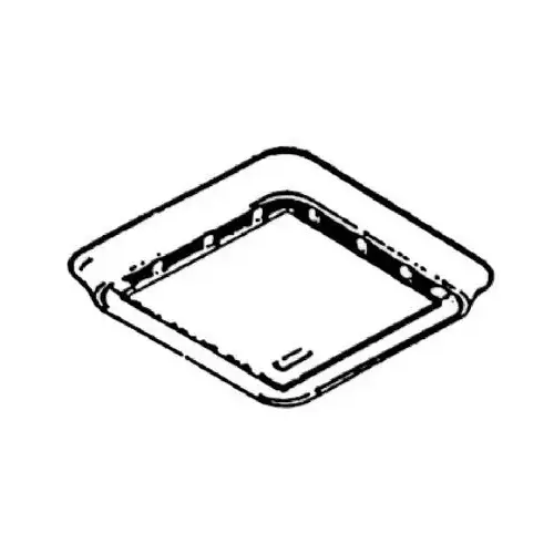 Broan-NuTone BP20 Grill Assembly, 10 in L, 10 in W, Square, Plastic, White