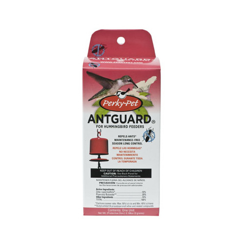 Red Plastic Hummingbird Feeder Ant Guard