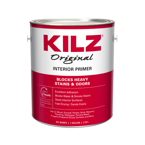 KILZ 10936-XCP4 Primer, Clear, 1 gal, Can - pack of 4