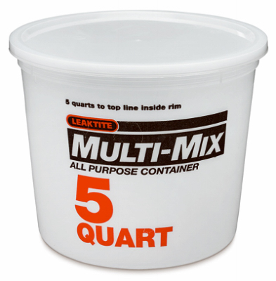 Leaktite 005Q10MM050 Multi-Mix Container Clear 5 qt Clear