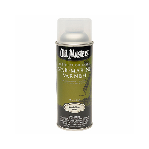 Old Masters 92510 Marine Spar Varnish Spray SemiGloss Clear OilBased