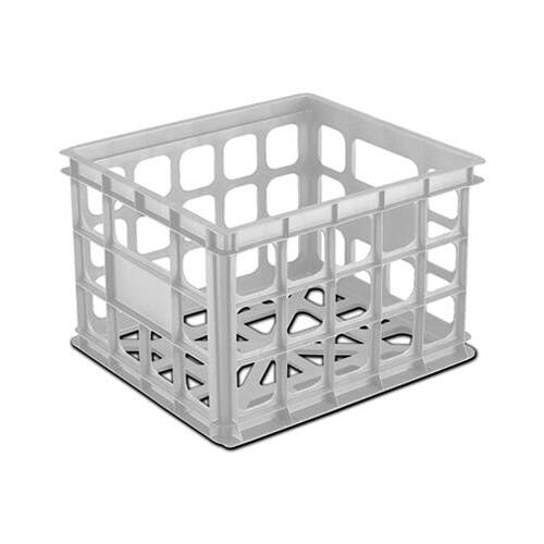 Sterilite 16928006 MILK CRATE 15X13X10 WHT White