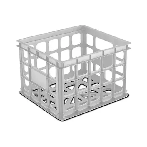 MILK CRATE 15X13X10 WHT White - pack of 6