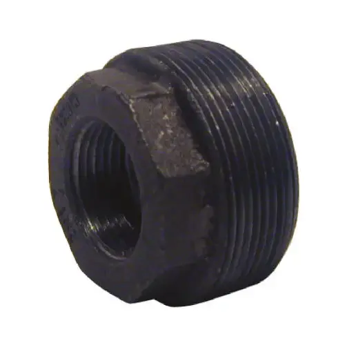 B&K 2 In. x 1-1/4 In. Hexagon Black Iron Bushing