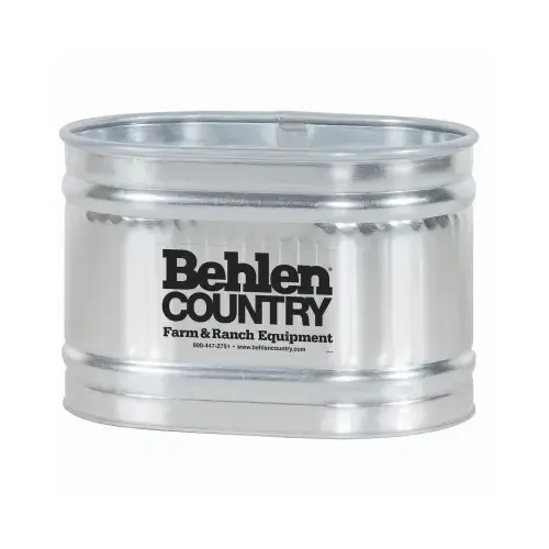Behlen 50130018 Livestock Round End Tank, Zinc-Coated, 2 x 2 x 3 Ft., 65 Gallons Gray