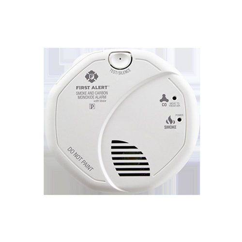 First Alert 1043567 Smoke and Carbon Monoxide Detector Hard-Wired w/Battery Back-up Photoelectric White