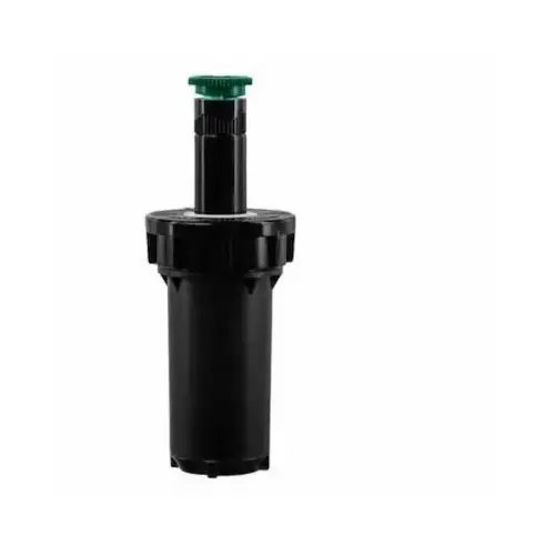 Professional Pressure Regulated Spray Head, 1/2 in Connection, FPT, 2 in H Pop-Up, 4 to 8 ft, Plastic Black