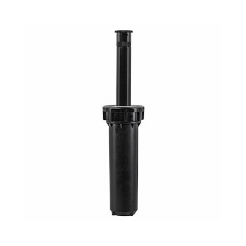 Professional Pressure Regulated Spray Head, FPT, 4 in H Pop-Up, 10 to 15 ft, Fixed Nozzle Black