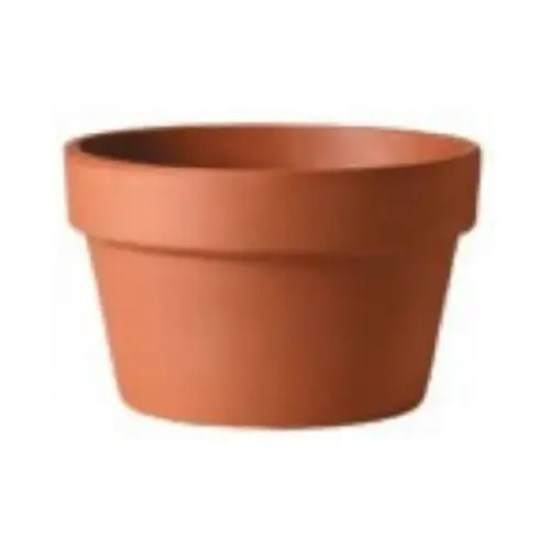 Deroma M8130PZ Planter 3.3" H X 3.3" D X 4.3" D Clay Azalea Terra Cotta Terra Cotta