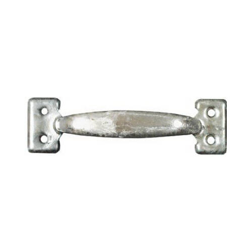 Door Pull, 1-1/2 in W, 1-3/8 in D, 5-3/4 in H, Galvanized Steel