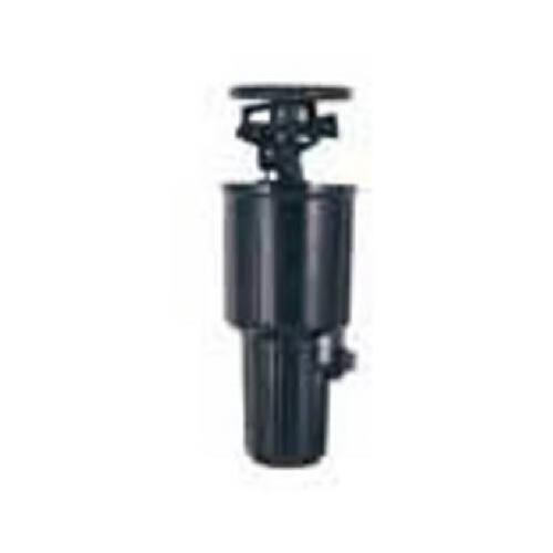 Sprinkler Head, 1/2 in Connection, 3 in H Pop-Up, PVC Black