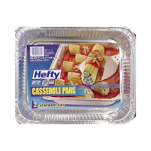 Hefty 00Z91894-XCP12 Casserole Pan EZ Foil 9-1/4" W X 11-3/4" L Silver Silver - pack of 12