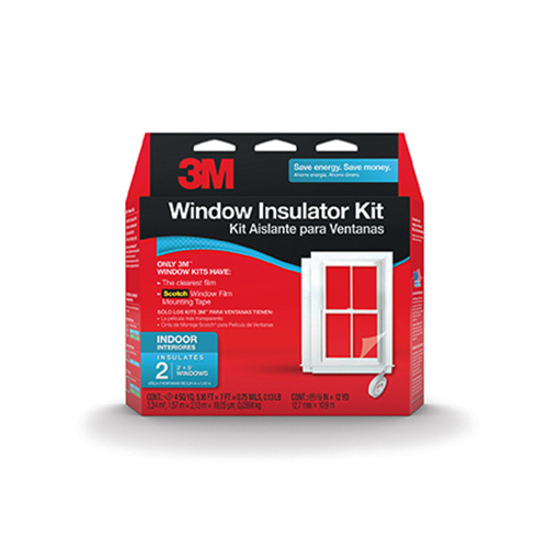 Window Film Insulator Kit Clear Indoor 60" W X 36" L Clear