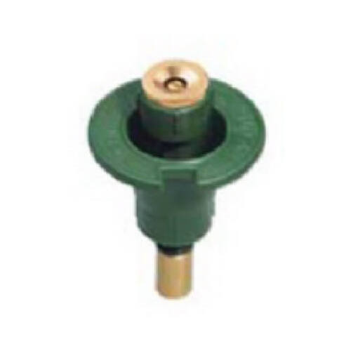 Sprinkler Head with Nozzle, 1/2 in Connection, FNPT, 12 ft, Plastic Green