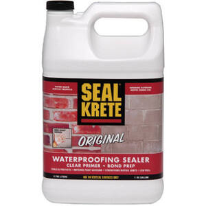 Seal Krete 100001 Clear Acrylic Original Water Proofing Primer/Sealer, 1-Gallon