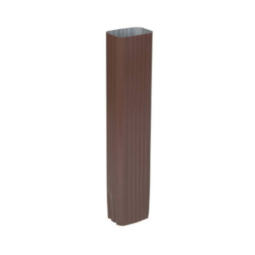 Downspout Extension 3" H X 2" W X 15" L Brown Aluminum K Brown