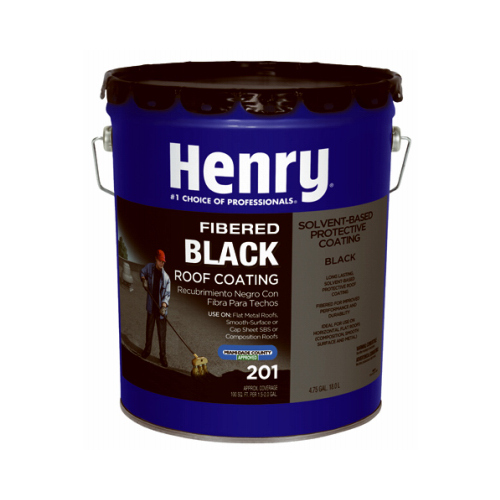 HENRY HE201071 Roof Coating, Black, 18 L, Liquid