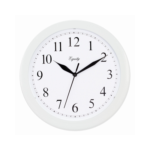 La Crosse 25201 Wall Clock 10" L X 1" W Indoor Analog Plastic White White