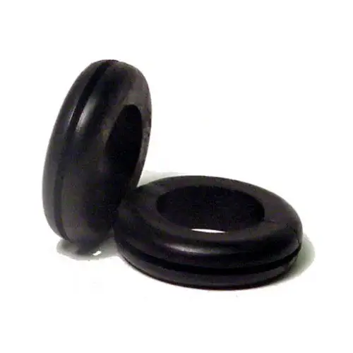 Flexible Black Vinyl Hole Grommet, 3/8-In. I.D   pack of 5