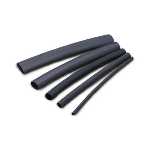 GB HST-125 Heat Shrink Tubing, 1/8 to 1/16 in Dia, 4 in L, Polyolefin ...