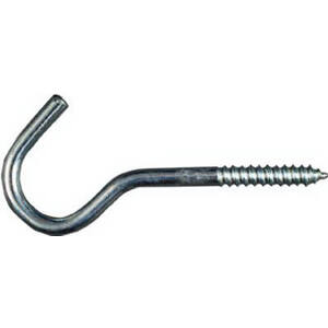 1/4 x 4-1/4 Screw Hook Zinc Plated