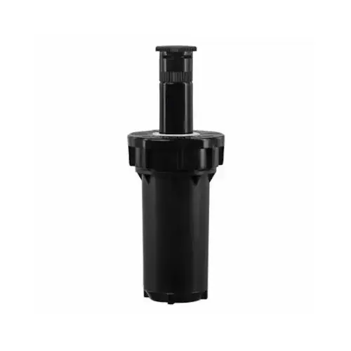 Professional Pressure Regulated Spray Head, FPT, 2 in H Pop-Up, 10 to 15 ft, Fixed Nozzle Black