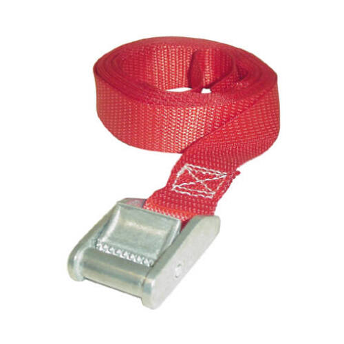 Lashing Strap, Fully Adjustable, Red Pair