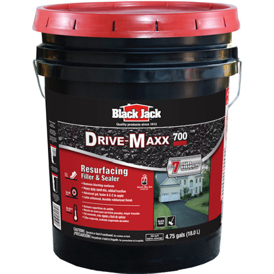 Black Jack 6453-9-30 Resurfacing Filler and Sealer, Liquid, Black, 4.75 gal Container