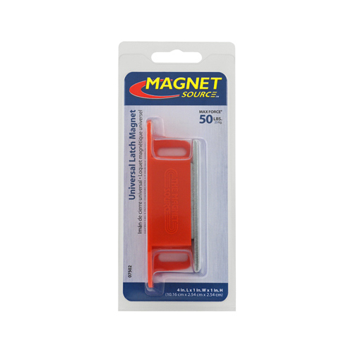 Magnet Source 07502 Universal Latch Magnet, 4-1/4 in L, 15/16 in W, 1-1/8 in H, Ceramic