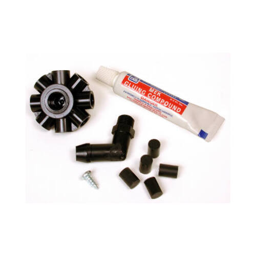 Water Distributor Kit, Universal, For: Evaporative Cooler Purge Systems Black