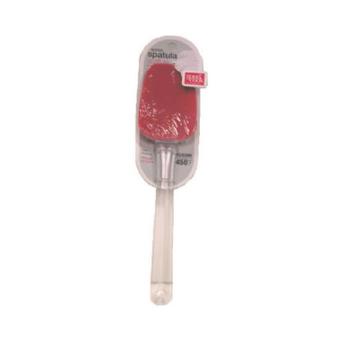 Spoon Spatula Red/Clear Silicone Red/Clear - pack of 6