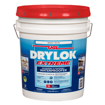 UGL 28615 DRYLOK EXTREME Series Masonry Waterproofer, White, Liquid, 5 gal Pail