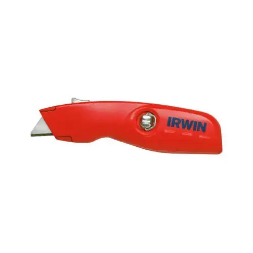 Irwin 2088600-XCP5 Utility Knife, 1-1/2 in W Blade, Bi-Metal Blade, Contour-Grip Handle, Red Handle - pack of 5