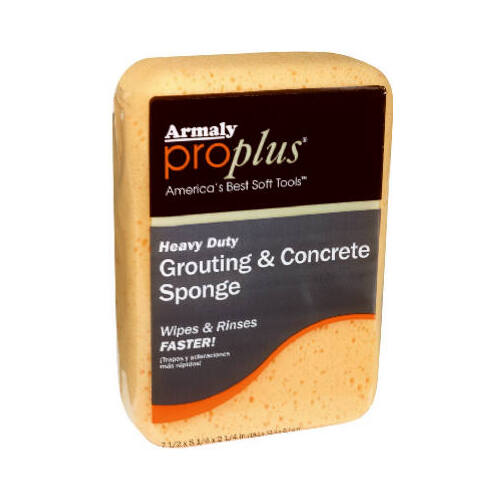 Armaly ProPlus 00603-XCP12 603 Grouting and Concrete Sponge, 7-1/2 in L, 5-1/4 in W, 2-1/4 in Thick, Polyester - pack of 12