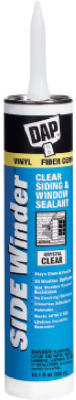 DAP 00816 Siding and Window Sealant, Clear, 5 to 7 days Curing, 20 to 140 deg F, 10.1 oz Cartridge